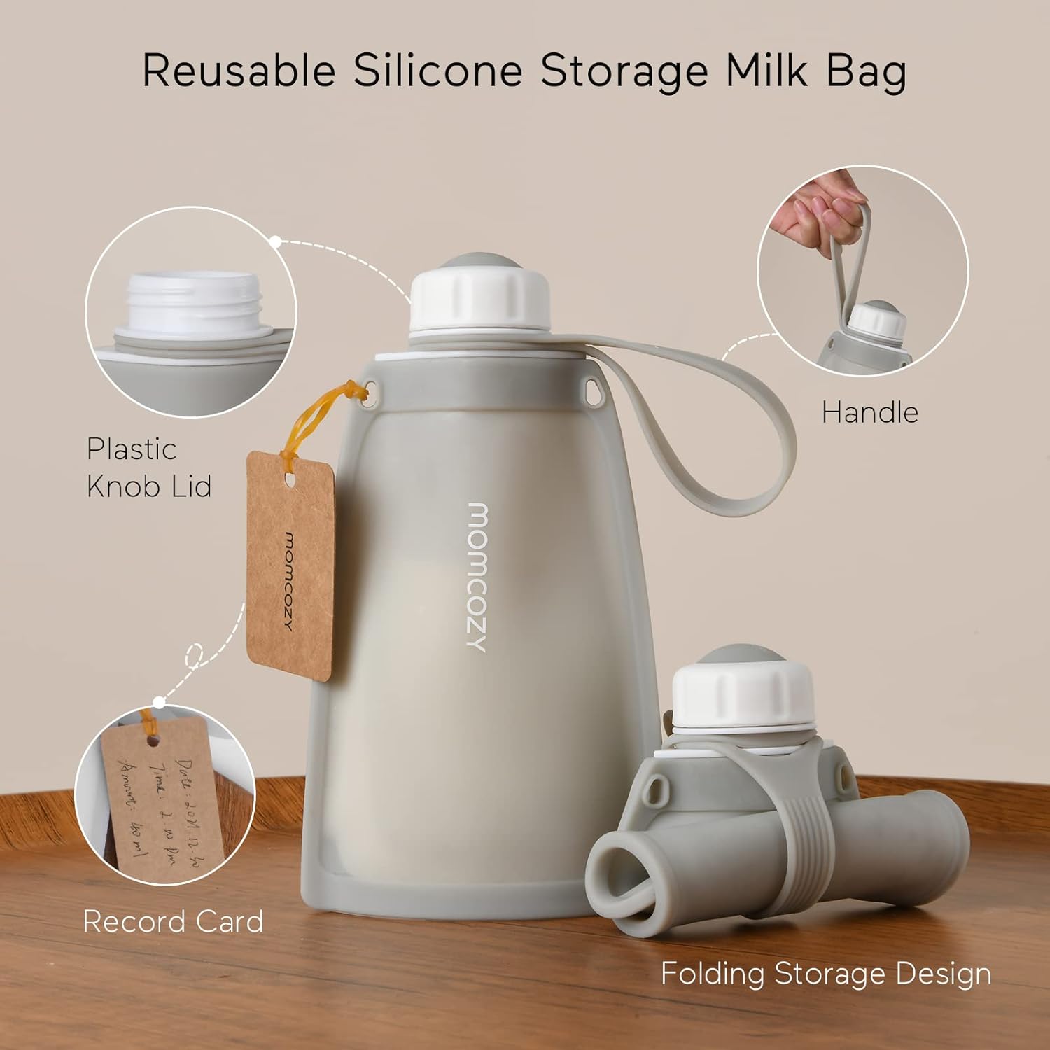 Reusable Silicone Breastmilk Bags for Breastfeeding