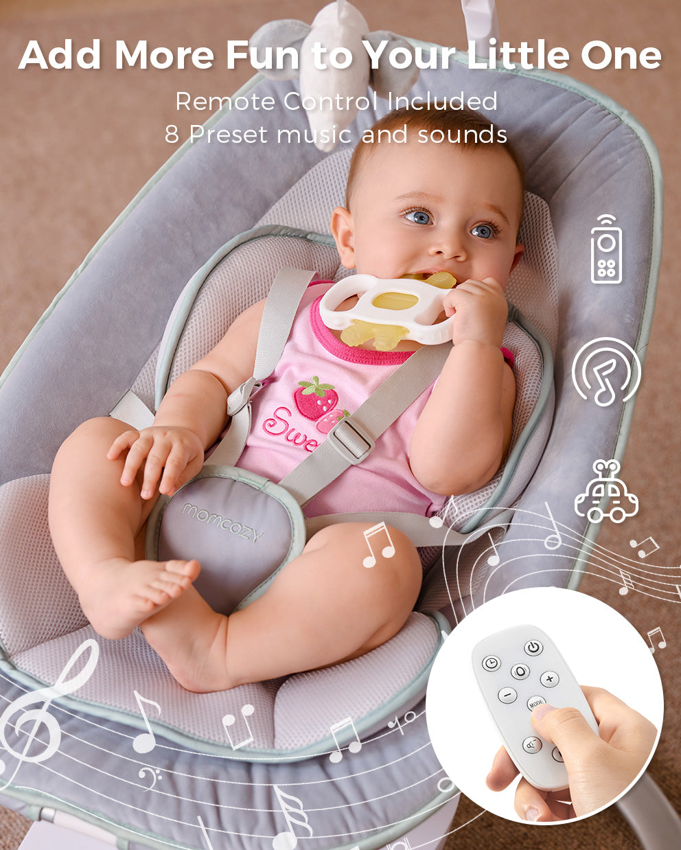 Momcozy CocoSway 3D-Motion Electric Baby Swing