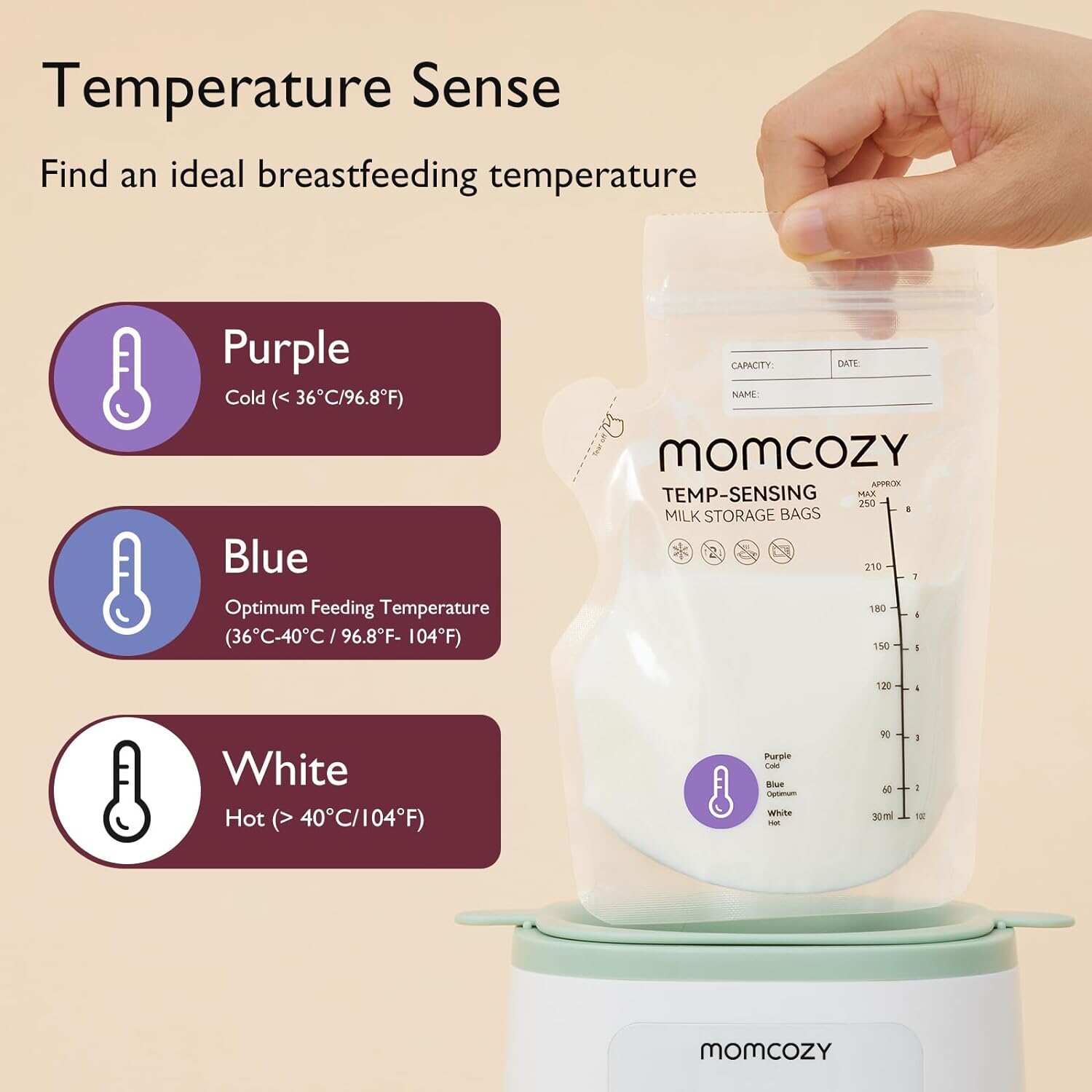 Momcozy 喷嘴式母乳储存袋
