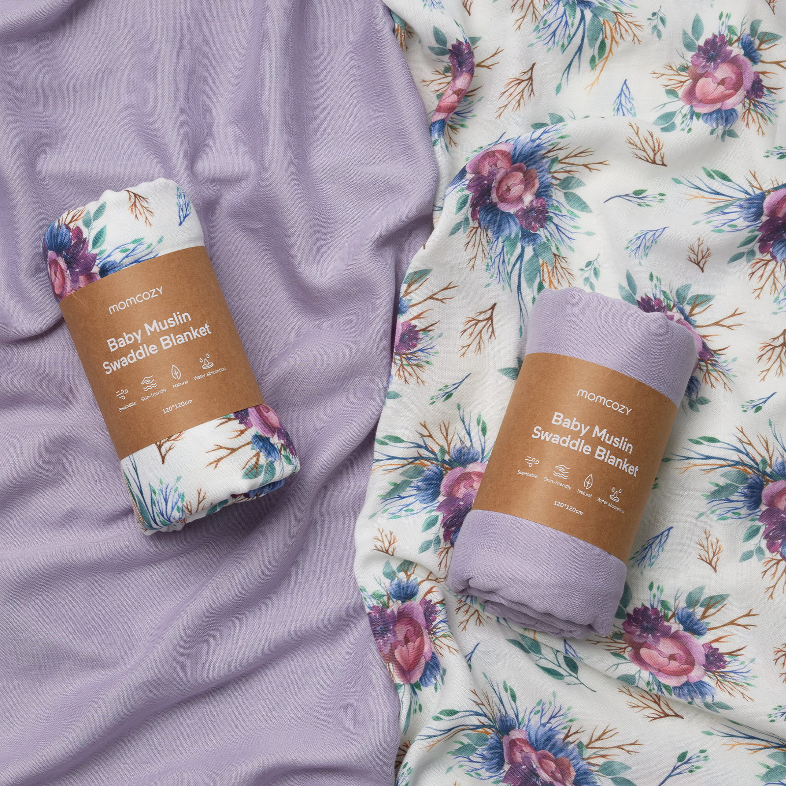 Momcozy 柔软升级薄纱襁褓毯