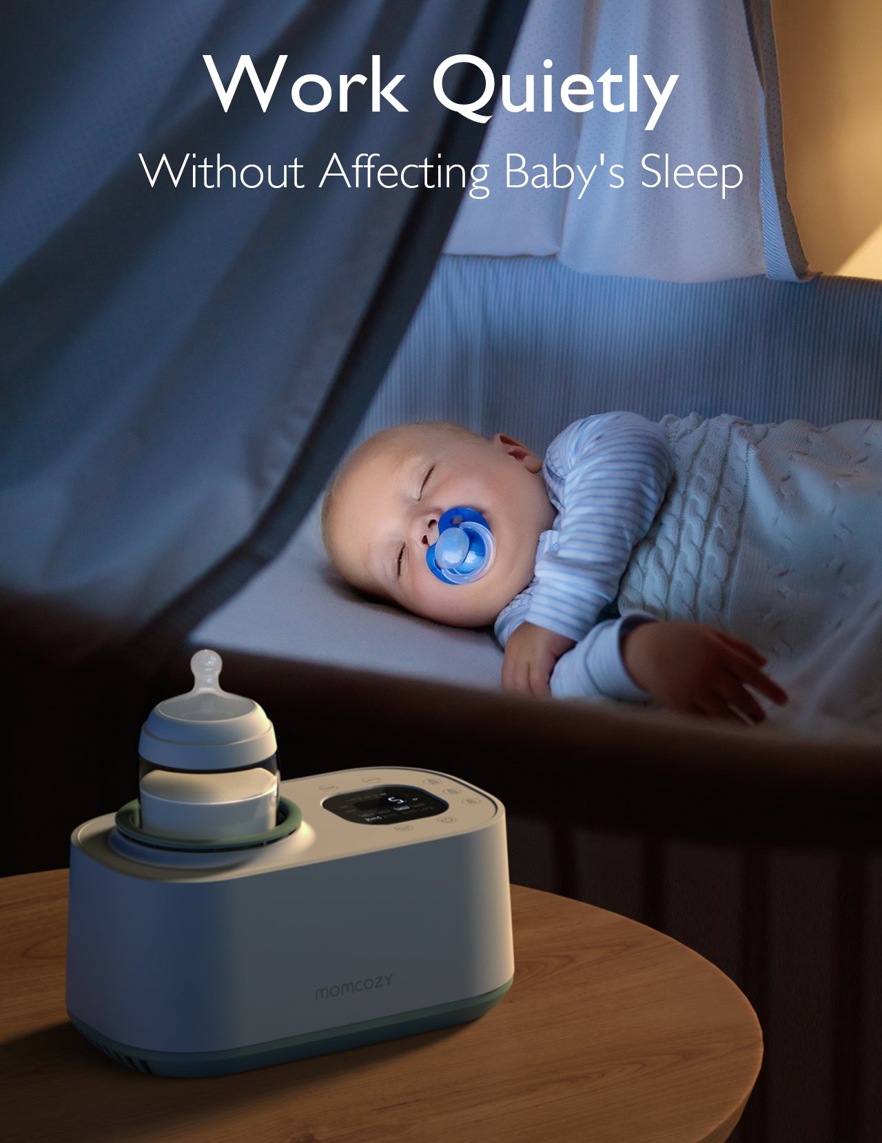 Waterless Baby Bottle Warmer with Shake Bottle Function