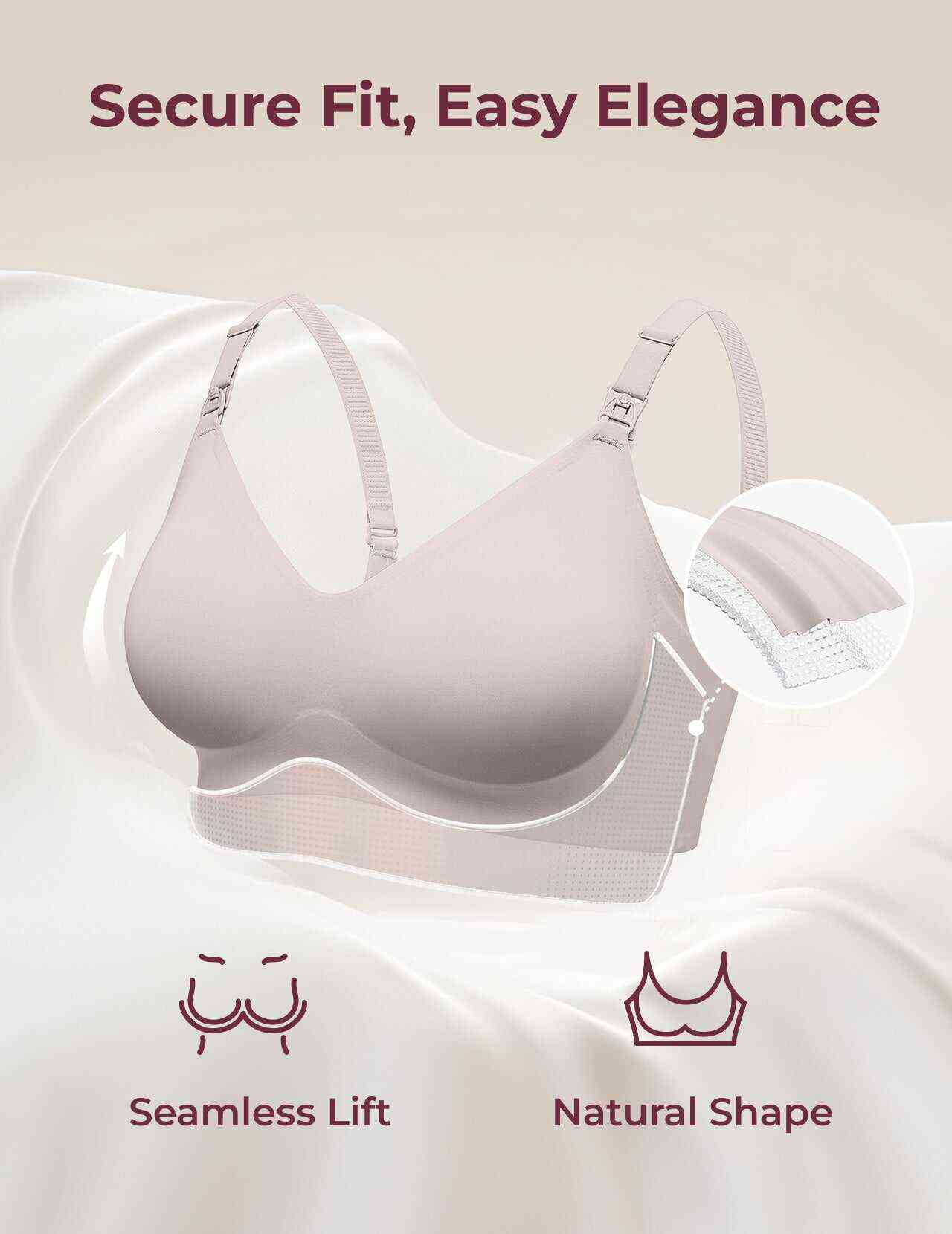 SMOOTH - 超柔软全方位孕妇哺乳文胸-YN21