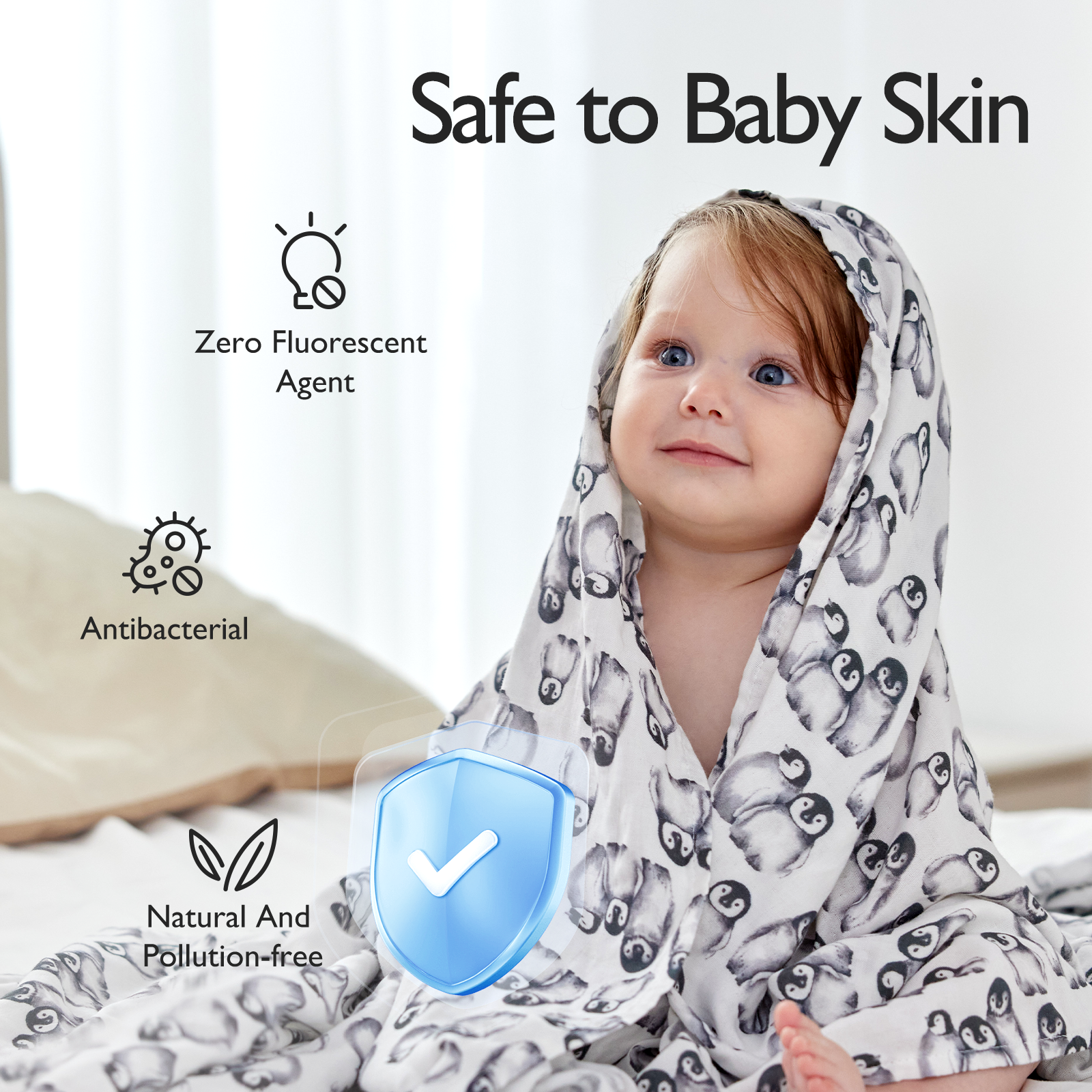 Momcozy Softness Upgrade Muslin Swaddle Blankets