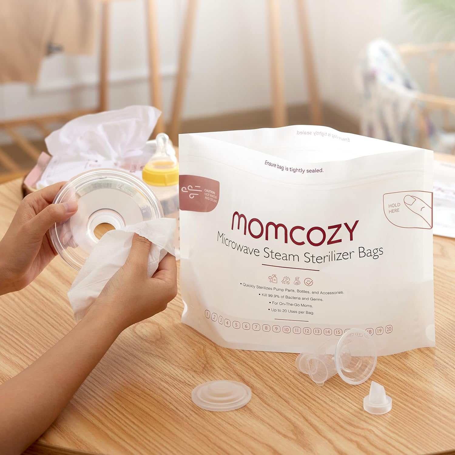 Momcozy Microwave Steam Sterilizer Bags