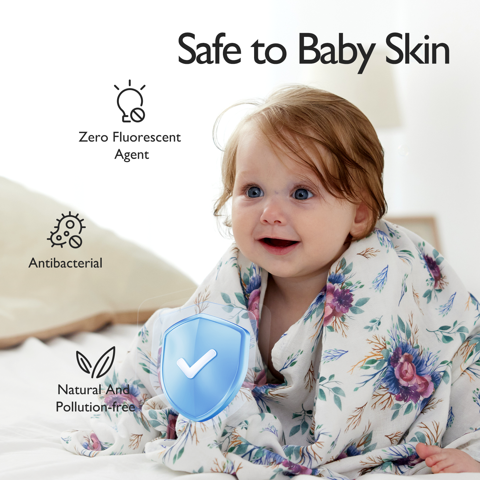 Momcozy 柔软升级薄纱襁褓毯