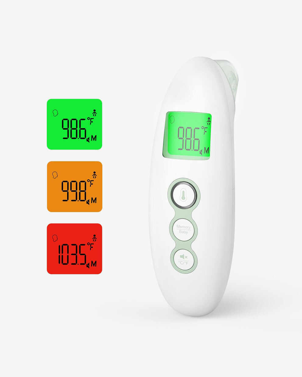 Momcozy 非接触式前额和耳温计