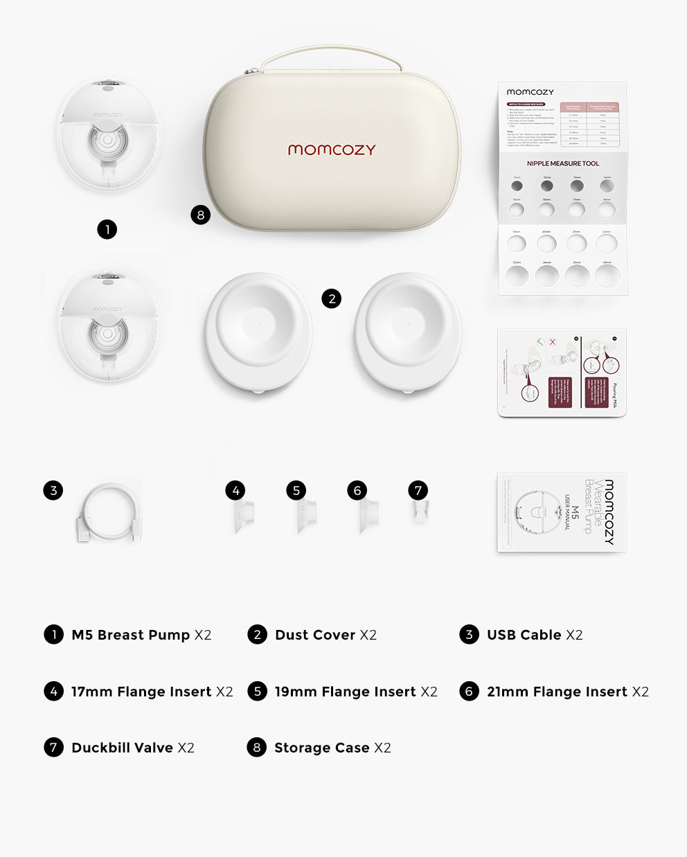 All-in-one M5 Wearable Breast Pump - Painlessly Pump 1.0