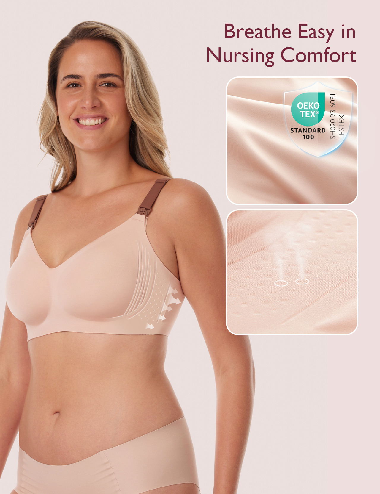 Stylish - V Jelly Strip Lift Nursing Bra