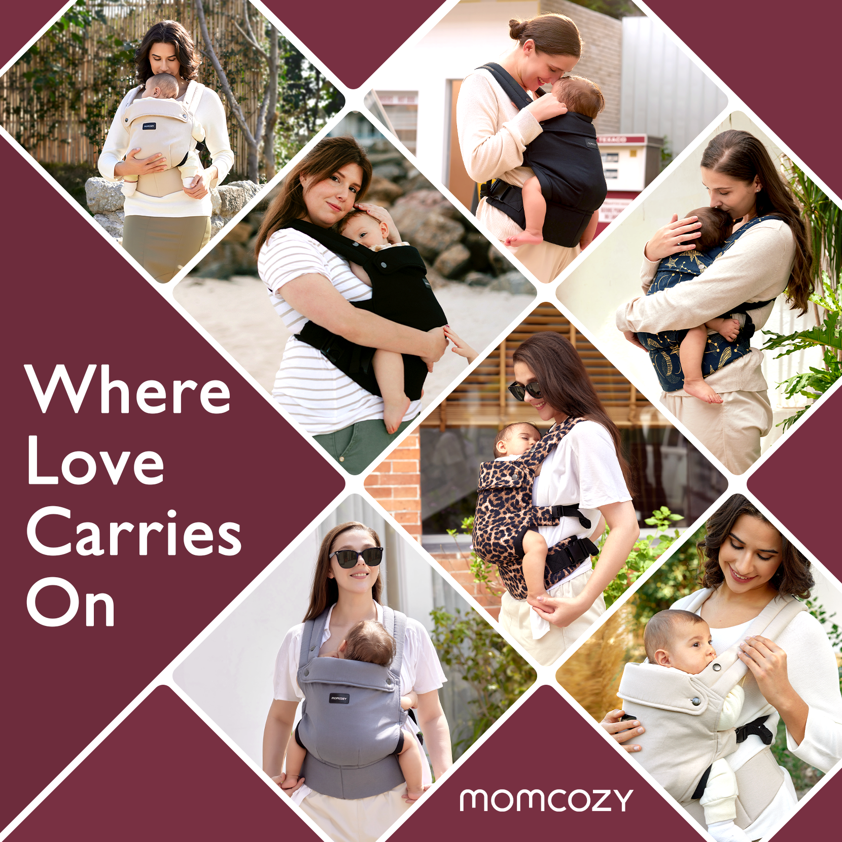 Ergonomic,Cozy and Lightweight - Baby Carrier Newborn to Toddler