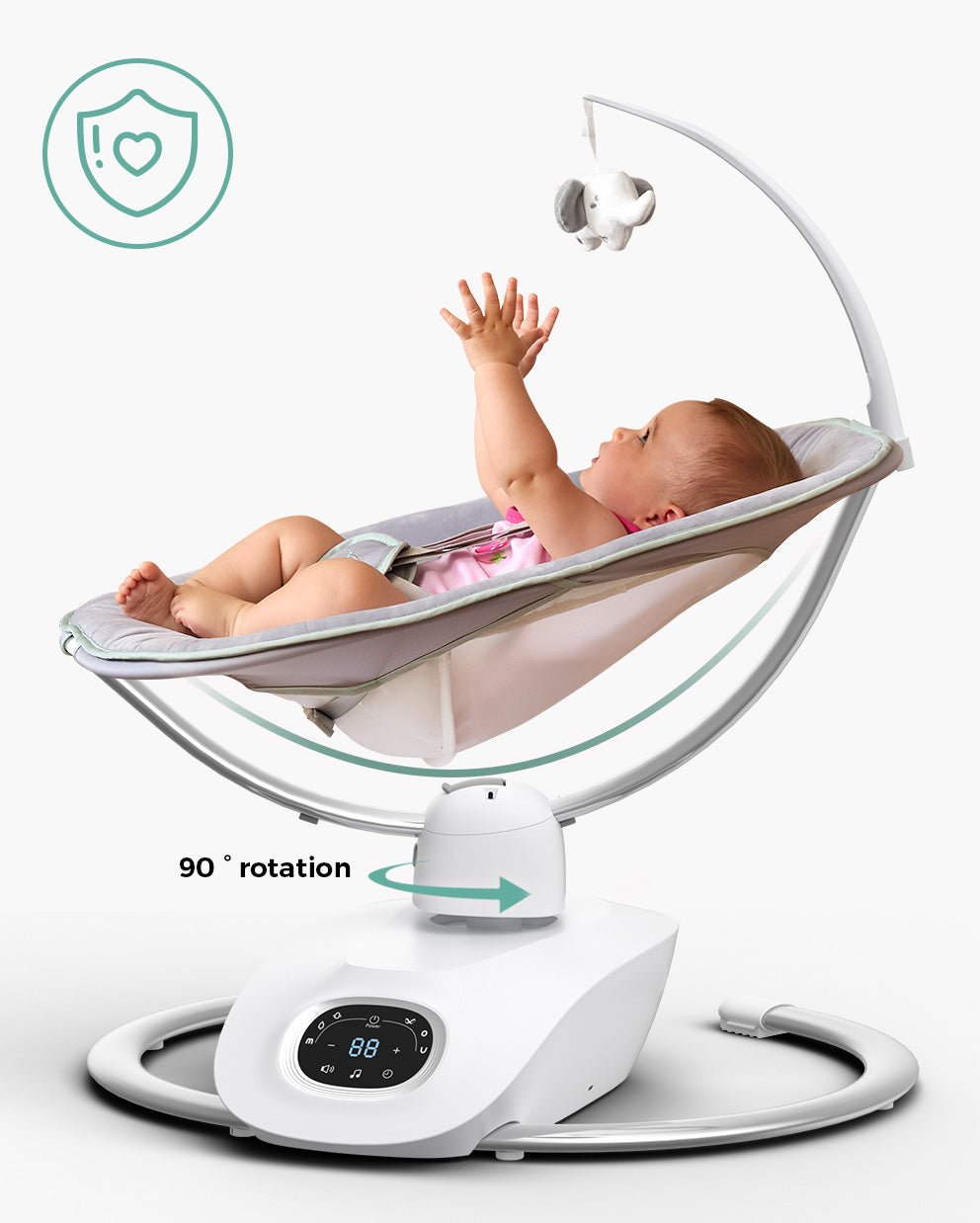 Momcozy CocoSway 3D-Motion Electric Baby Swing