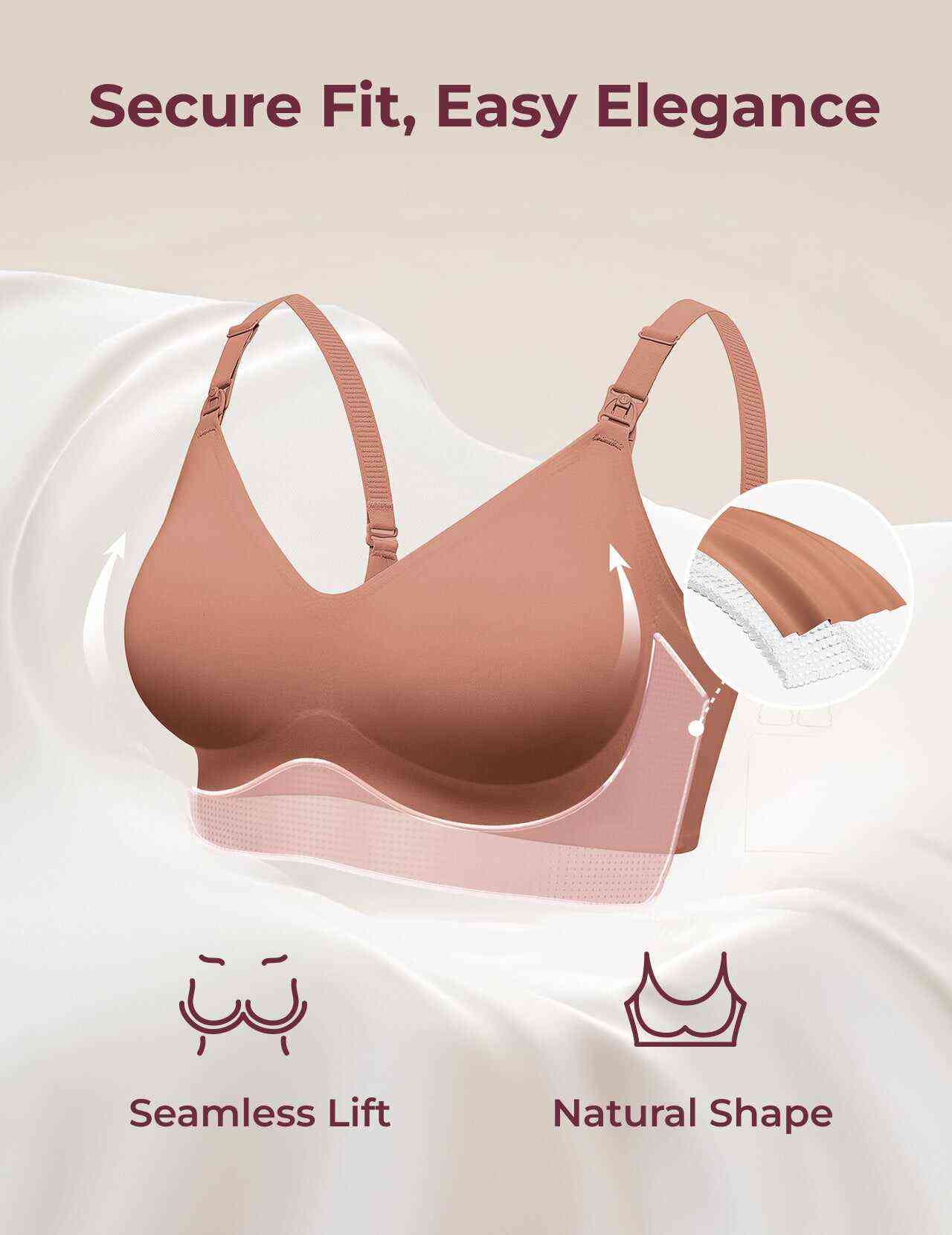 SMOOTH - 超柔软全方位孕妇哺乳文胸-YN21