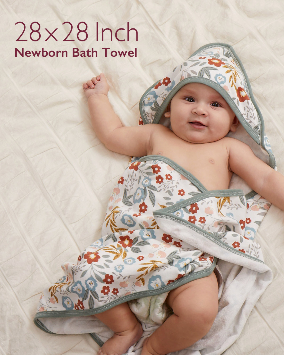 Momcozy Baby Hooded Towel for Newborn Shower - 2 Count (Pack of 1)