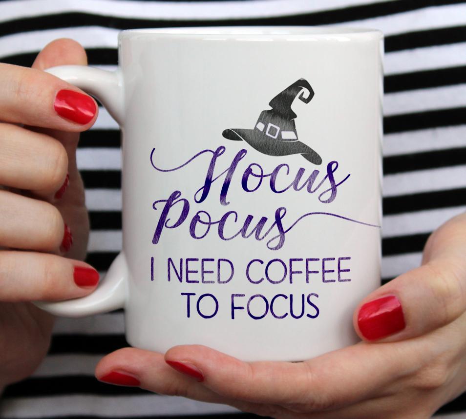 Hocus Pocus I Need Coffee to Focus Mug