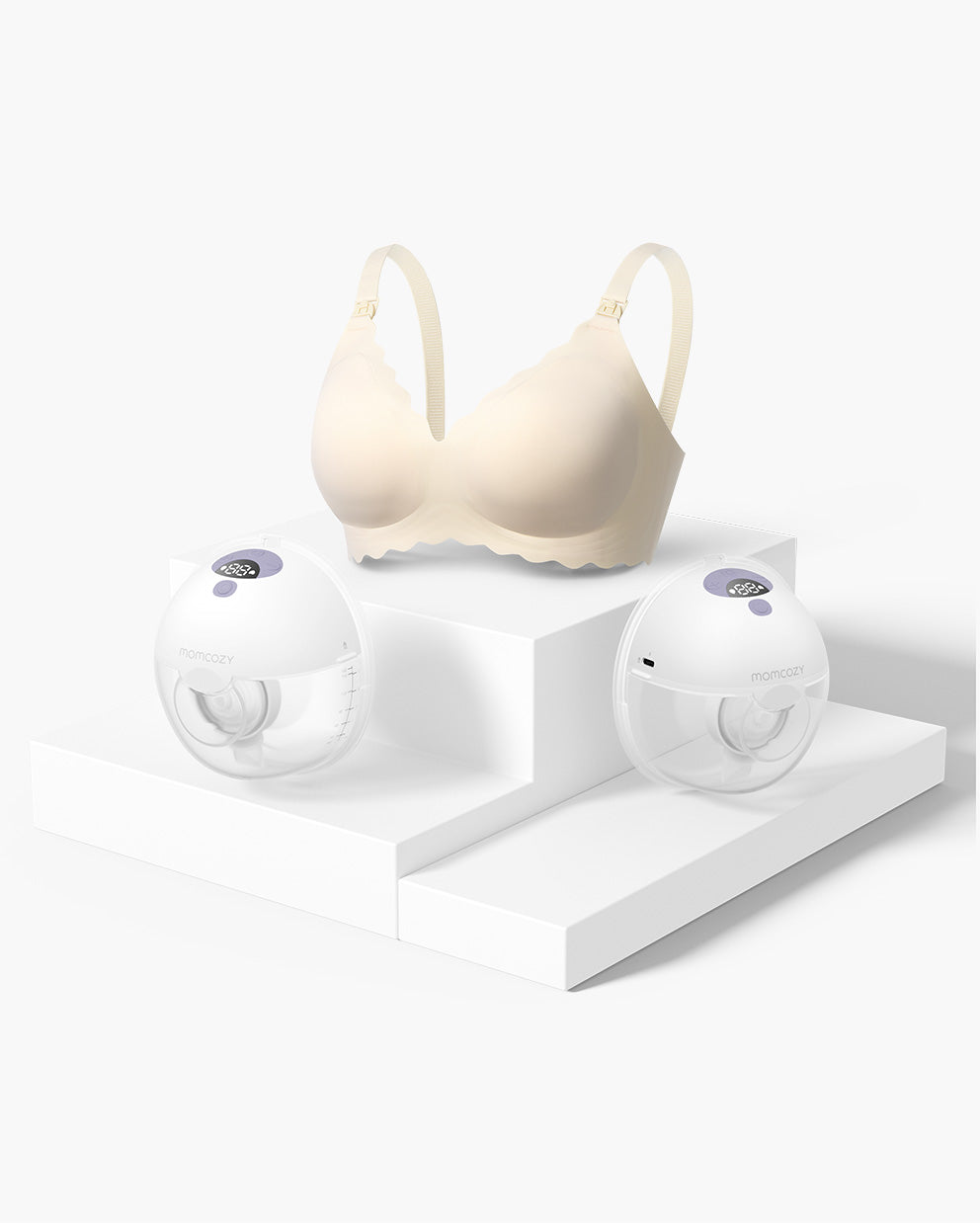 M5 Bra Bundle: Double M5 Wireless Hands-free Breast Pump and Jelly Strip Bra(YN46)