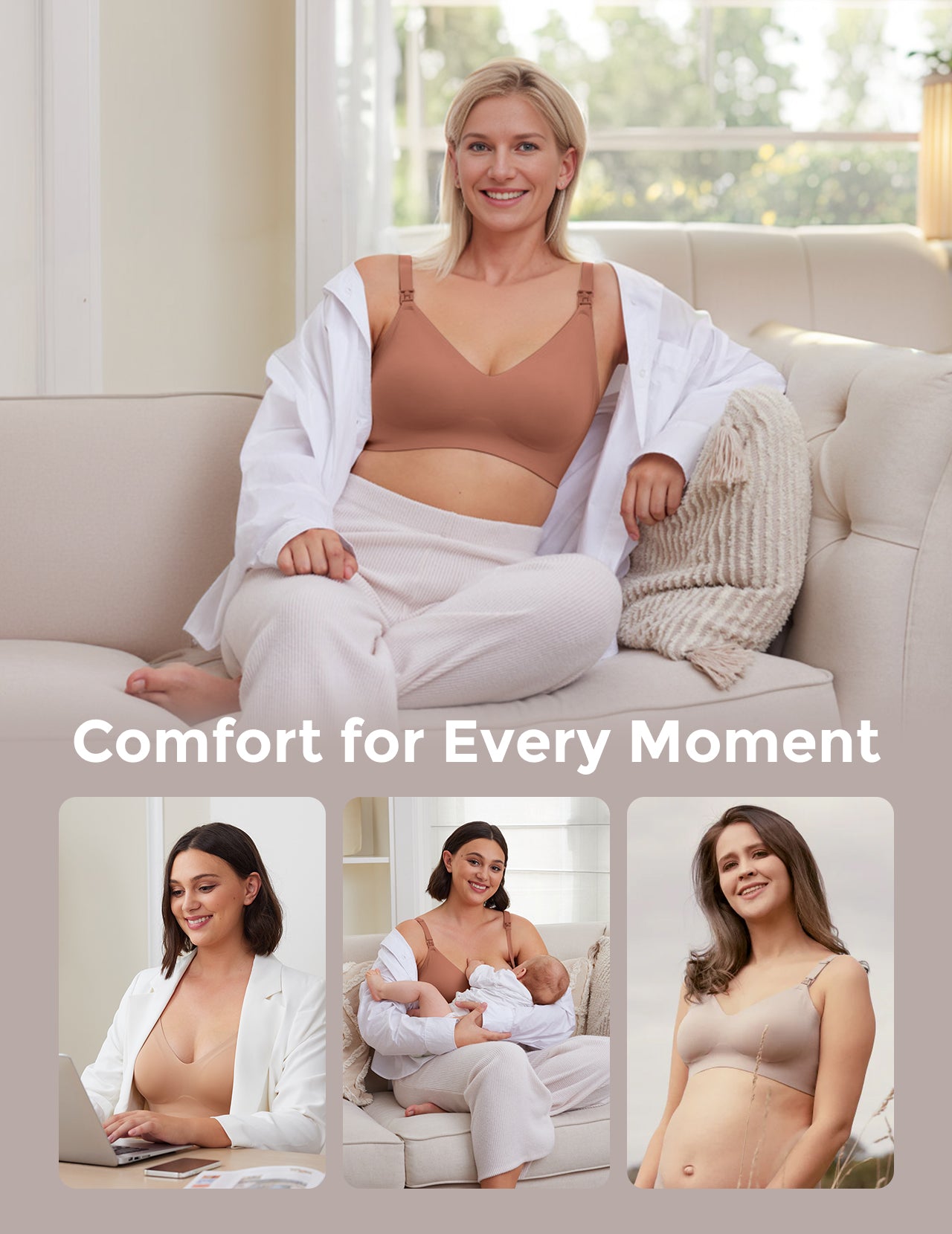 SMOOTH - Ultra Soft & Omni Maternity Nursing Bra-YN21