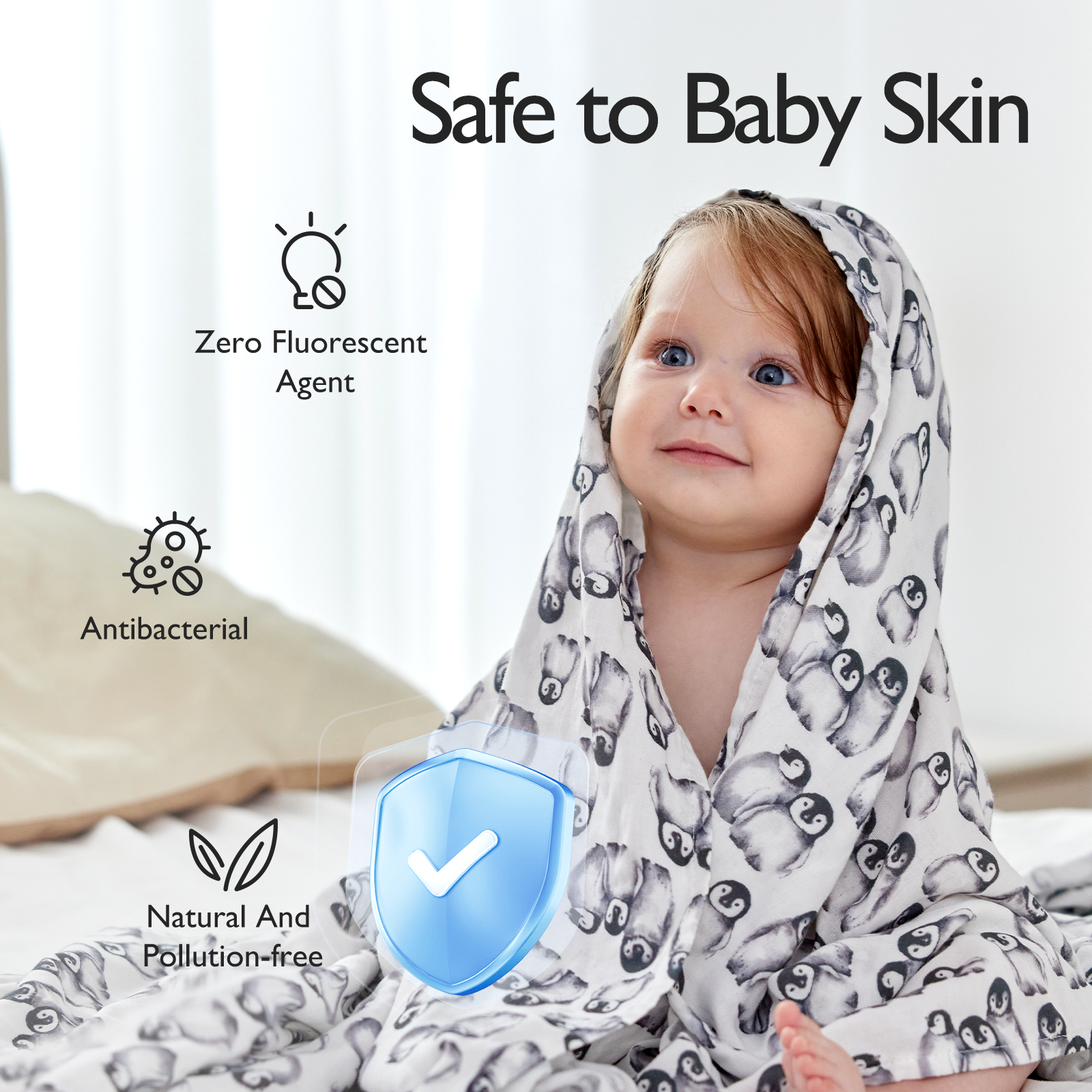 Momcozy 柔软升级薄纱襁褓毯