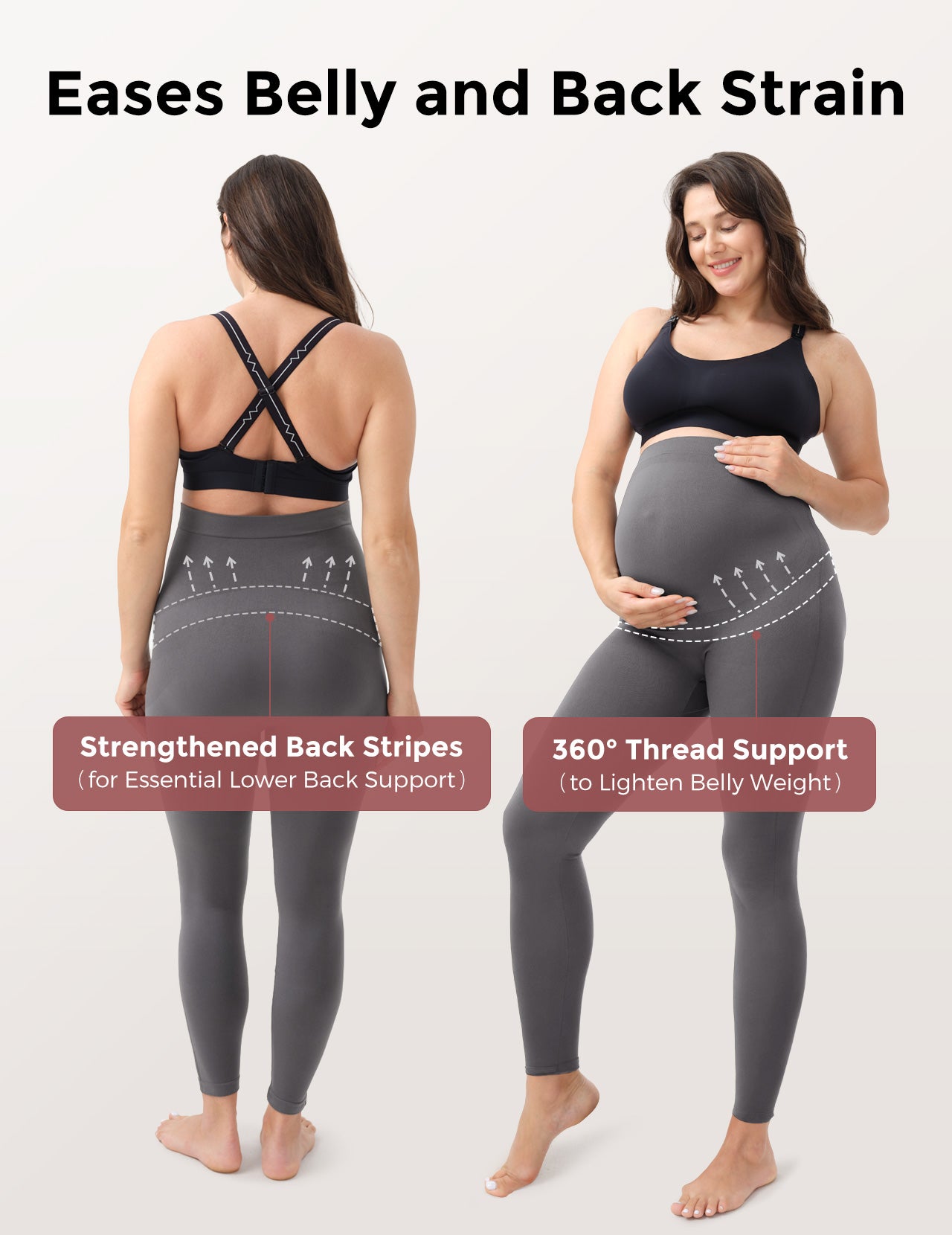 Maternity Leggings Over The Belly Maternity Yoga Pants