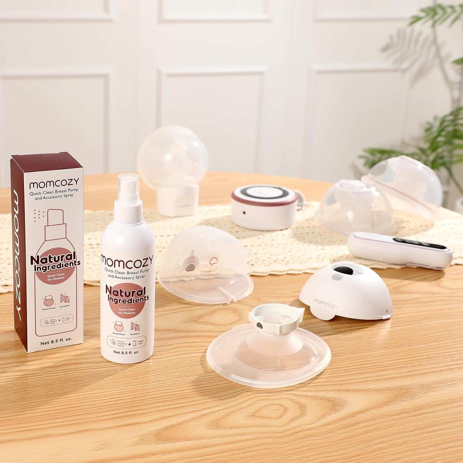 Momcozy 便携式吸奶器清洁喷雾