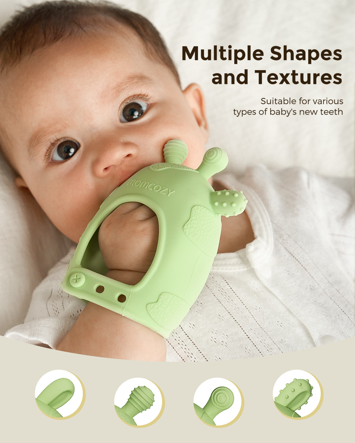 Momcozy Baby Teether Toys - Teething Mitten