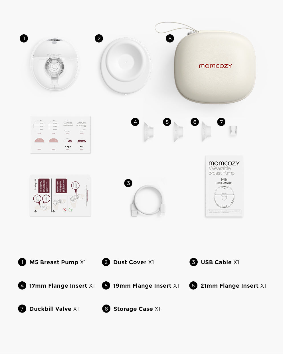 All-in-one M5 Wearable Breast Pump - Painlessly Pump 1.0