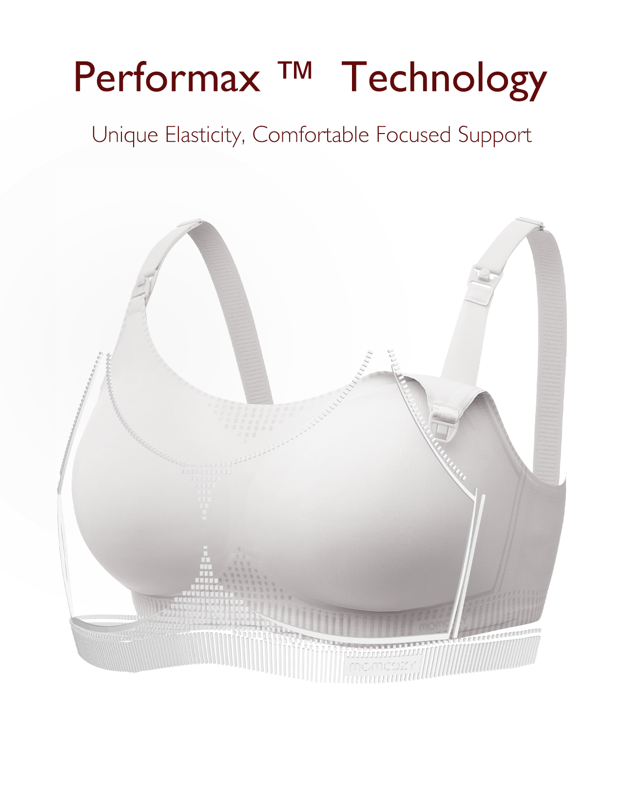 Function - 采用 Performax 技术的 U 液体氨纶印花哺乳文胸