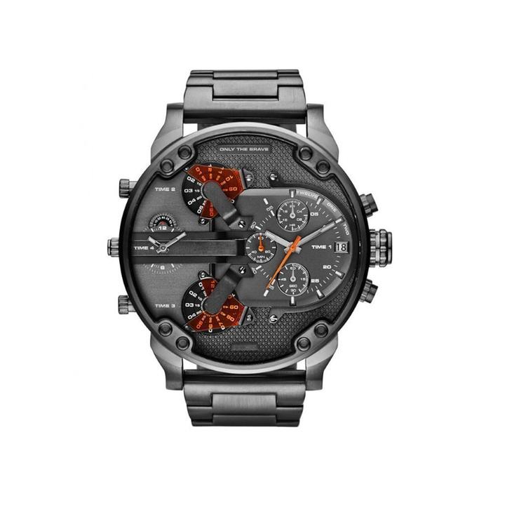 Buy 2 Free Shipping-2.0 Quartz Stainless Steel and Leather Chronograph Watch