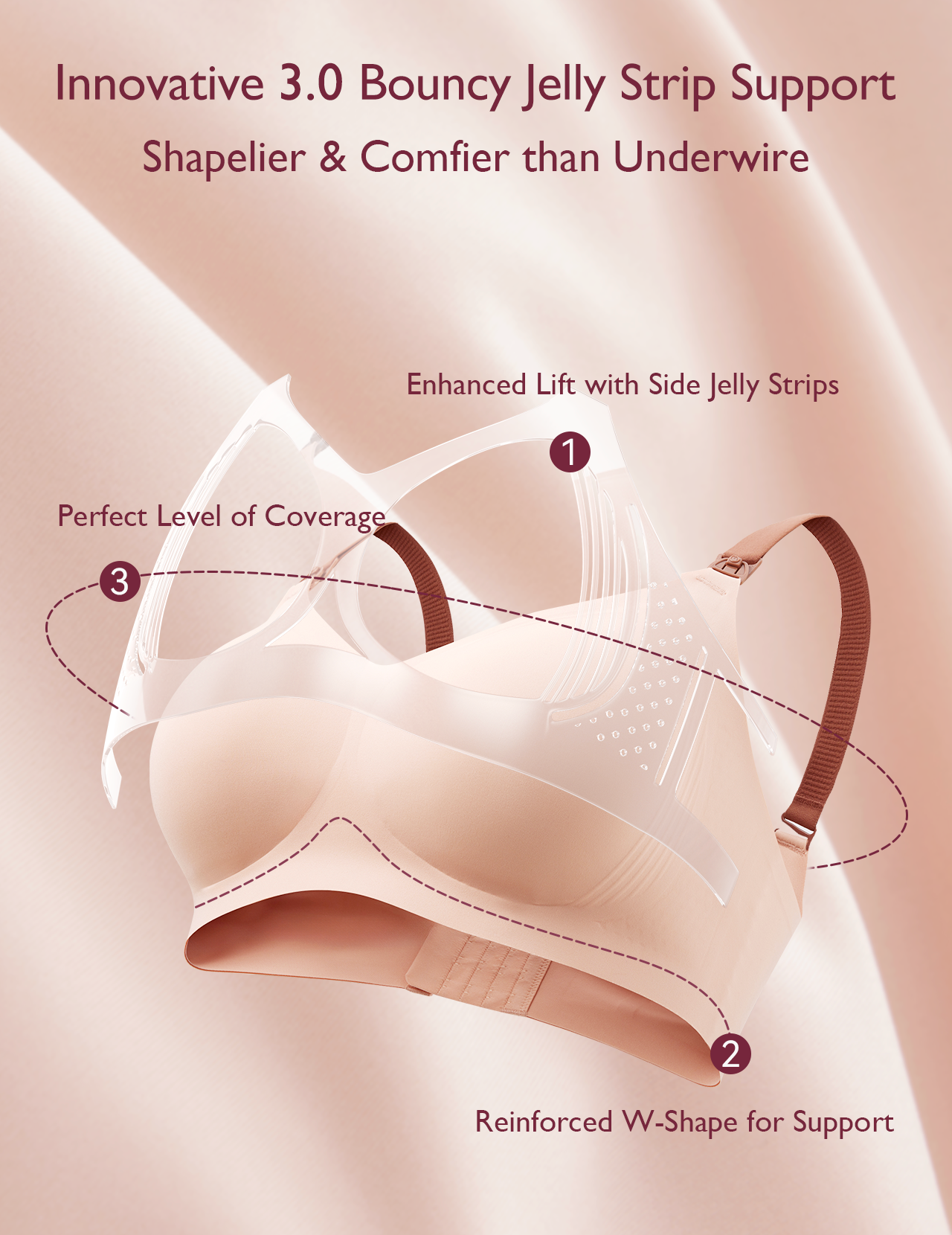 Stylish - V Jelly Strip Lift Nursing Bra