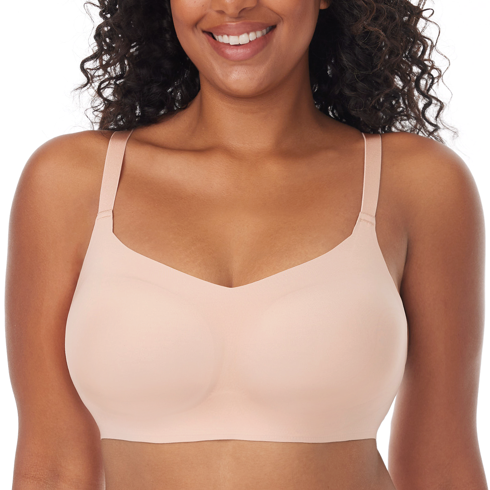 Invisible Square Neckline Comfort Wireless Everyday Bras