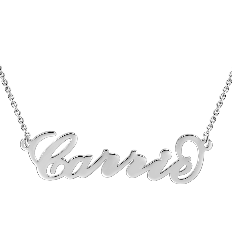 Custom Carrie Style Name Necklace