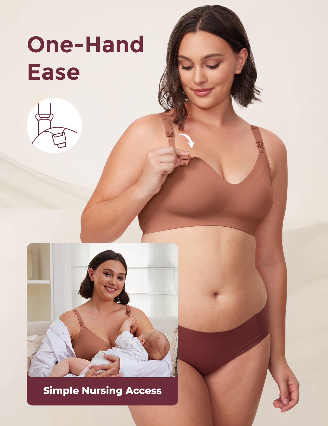 SMOOTH - Ultra Soft & Omni Maternity Nursing Bra-YN21