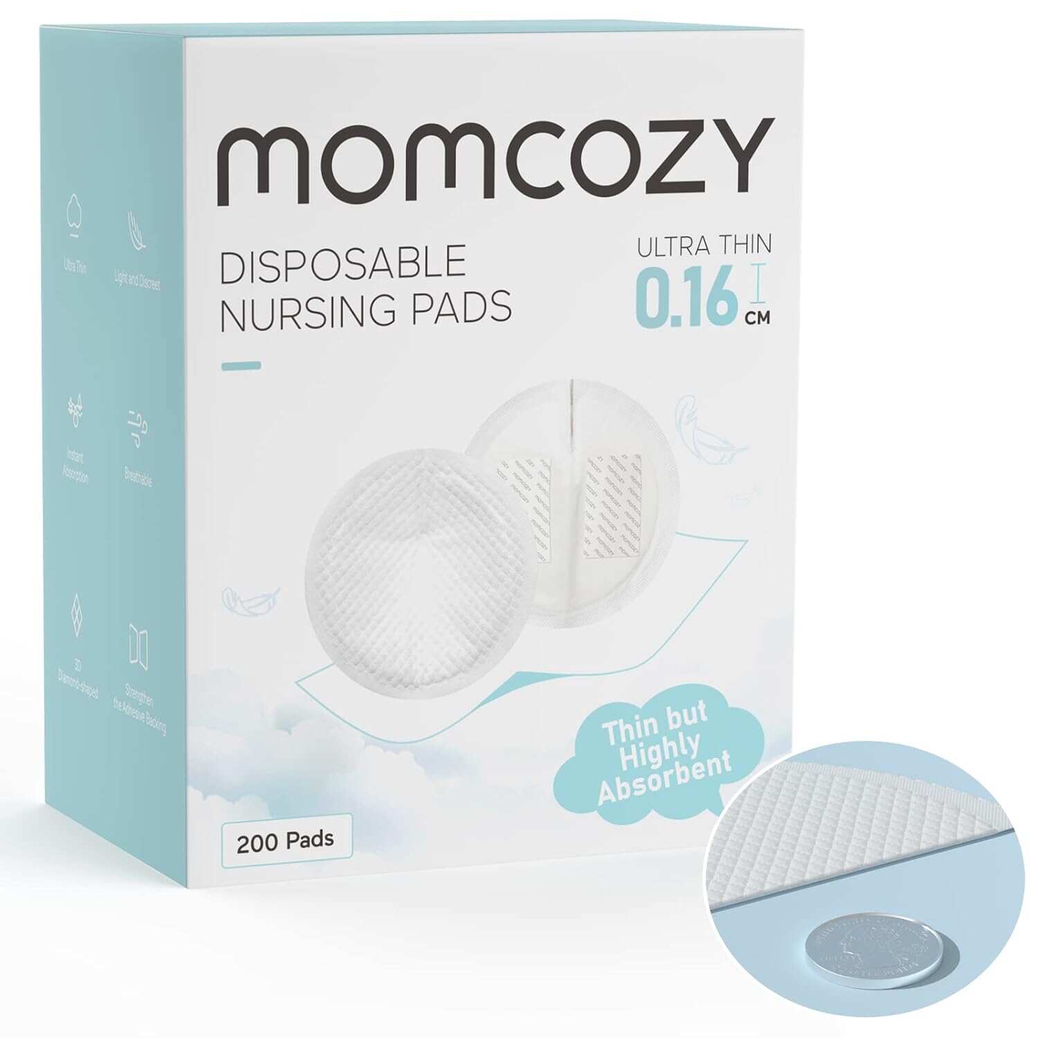 Momcozy 超薄一次性哺乳垫