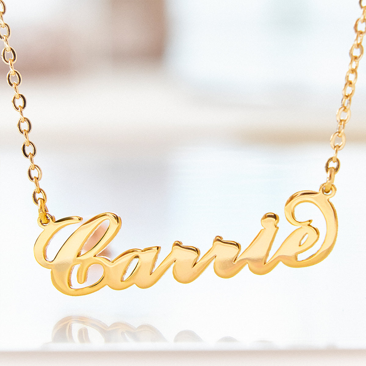 Custom Carrie Style Name Necklace