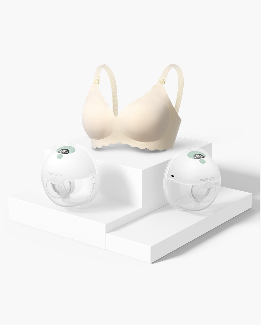 M5 Bra Bundle: Double M5 Wireless Hands-free Breast Pump and Jelly Strip Bra(YN46)