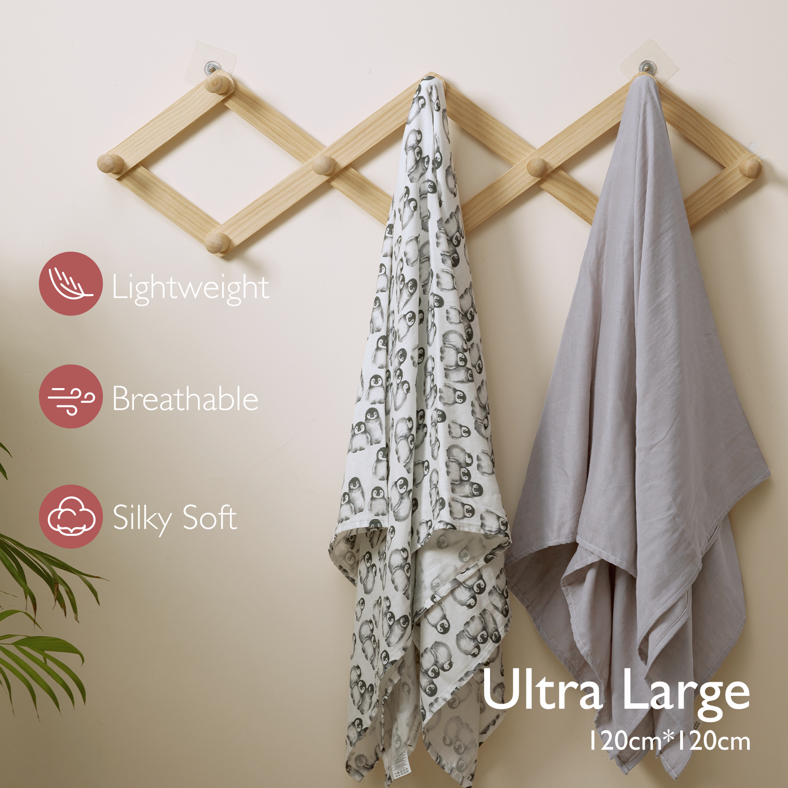 Momcozy Softness Upgrade Muslin Swaddle Blankets